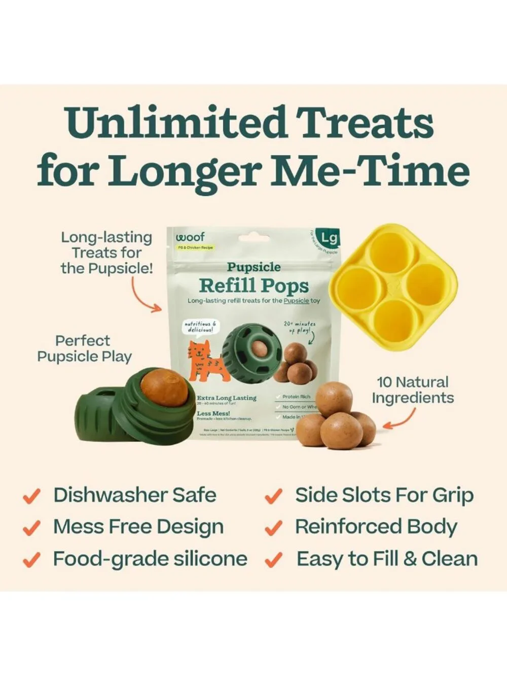 Ultimate Dog Treat Toy Starter Pack for Large Dogs 25-75 lbs - Fun & Durable!
